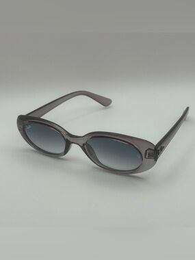 Ray-Ban Translucent Gray Round Frame Sunglasses